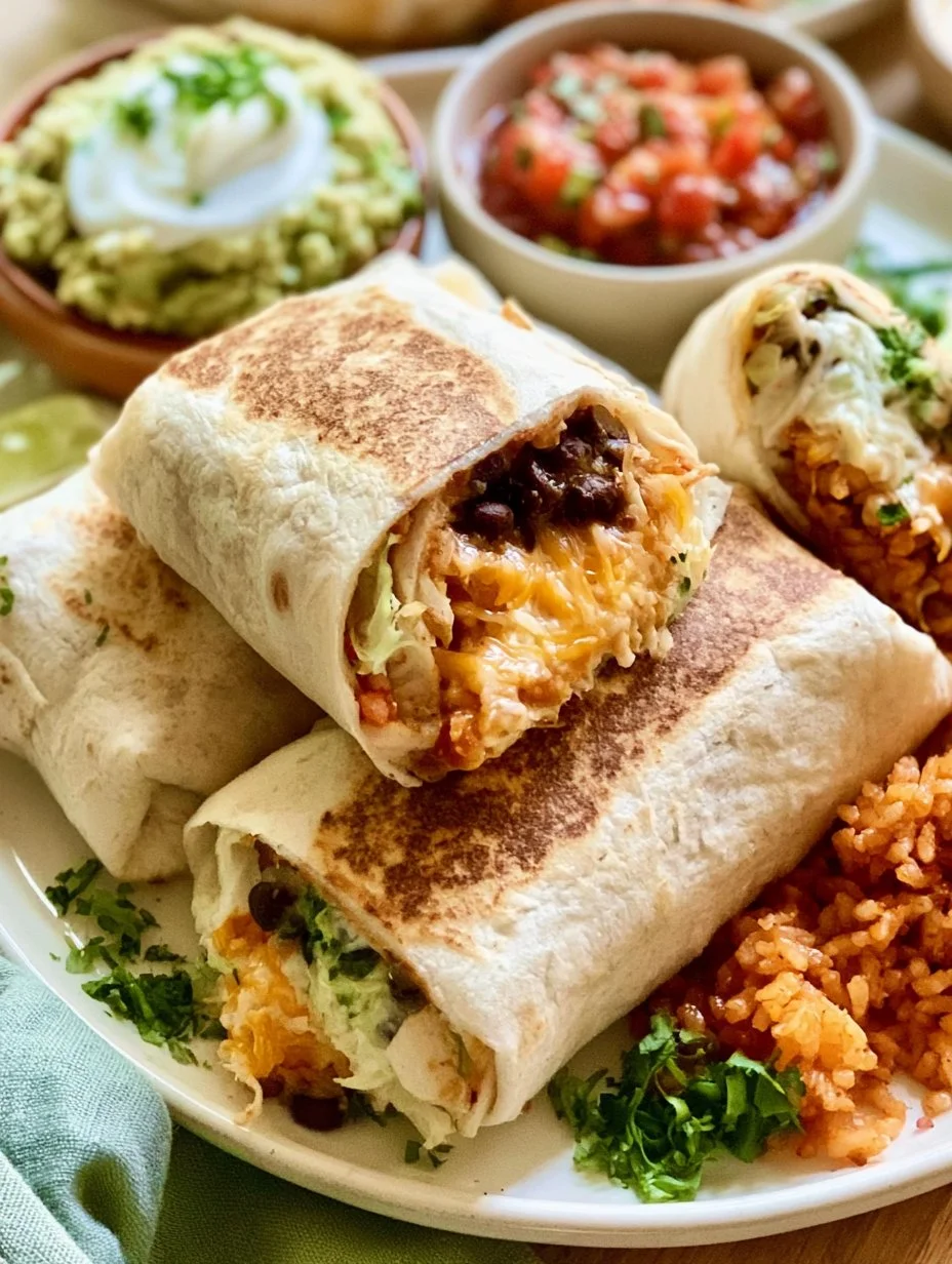 Easy Bean and Cheese Burritos