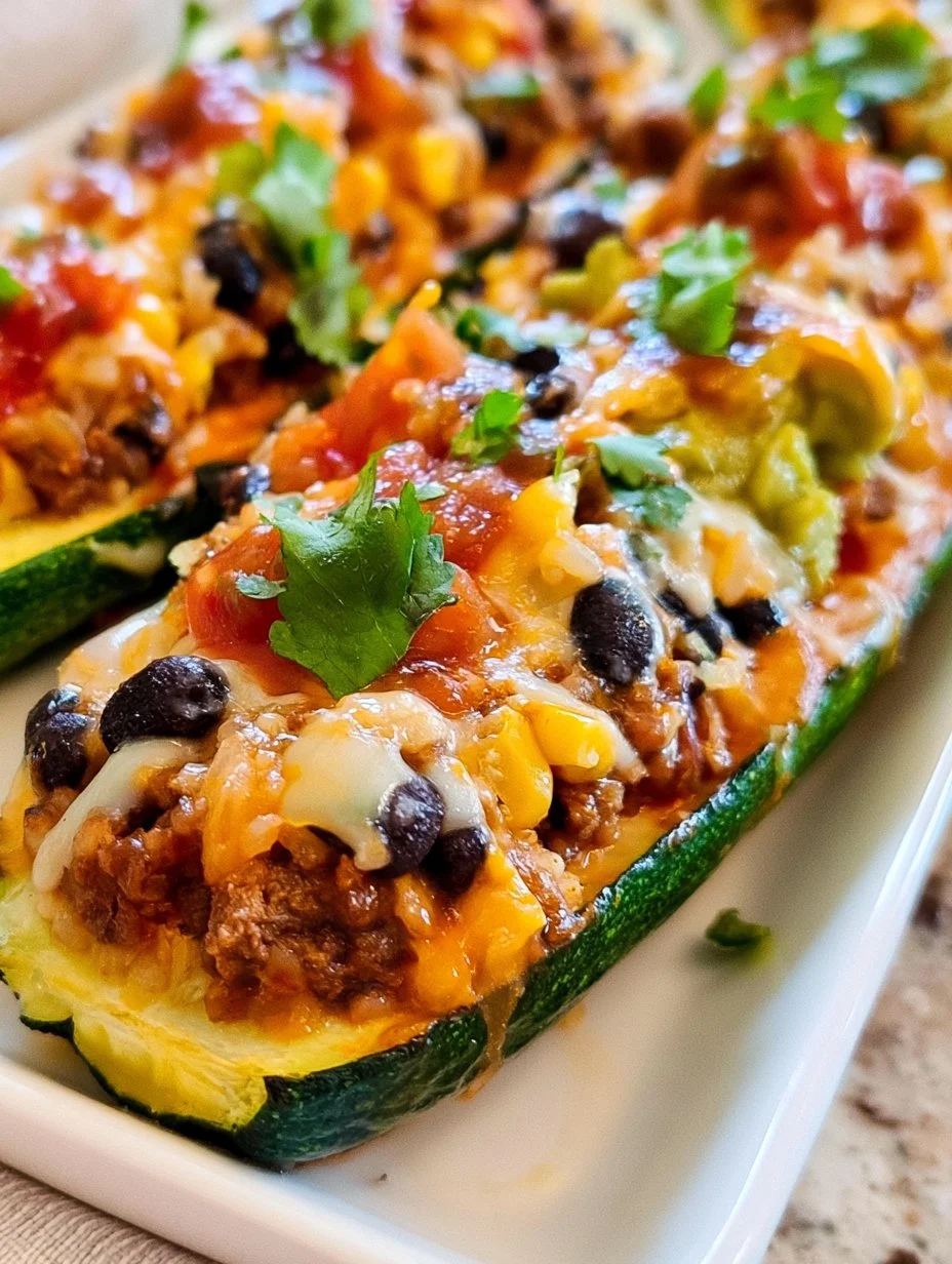Mexican Stuffed Zucchini