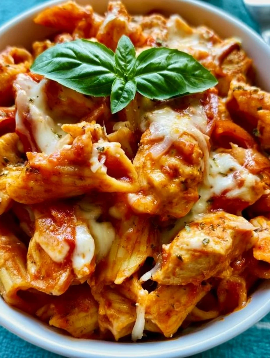 Skillet Chicken Parmesan Pasta